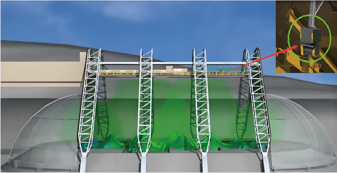 料堆体积成像测量系统